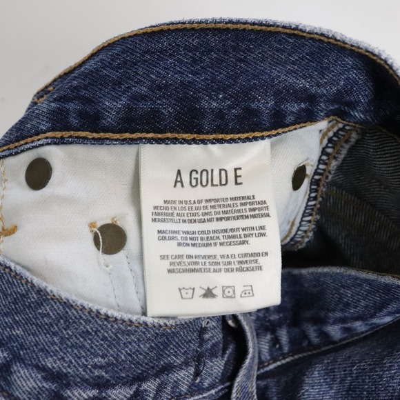 Agolde High Rise Denim Jeans in Classic Blue - Picture 8 of 9